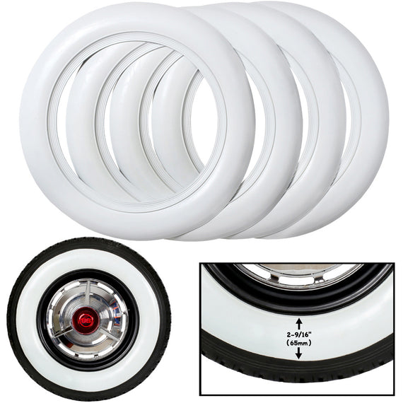 14 inch Wide profile White wall Tire insert Port-a-wall insert set