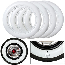 15 inch Wide White wall Tire insert Port-a-wall Trim set - Classic Parts Depot1