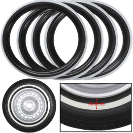 Black White wall Tire trim ring Portawall insert Fit For Mercedes Benz
