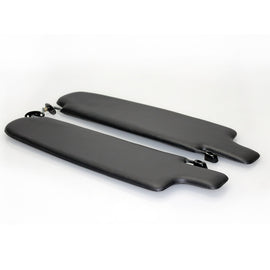 Vw bus sun visor black, with brackets. For Bus Type 2 Vwc : 211857552B - Classic Parts Depot