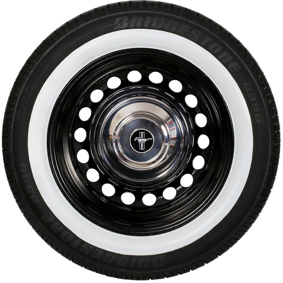 ATLAS 12" White Wall Portawall Tire Insert Trim Set (4-Pack) – Fake Whitewalls For Vintage Look