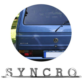Vw Syncro Script Emblem Badge For Type 25 T3 Golf T4 T5 - Classic Parts Depot