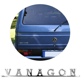 Vw Vanagon Script Emblem Badge For Vw T3 Bus Type 25 - Classic Parts Depot