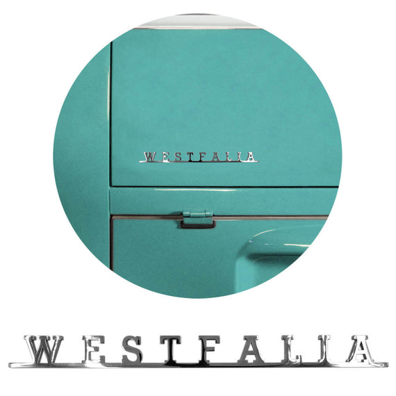 Vw Westfalia Script Emblem Badge For T1 T2 T3 Bus Type 2 - Classic Parts Depot